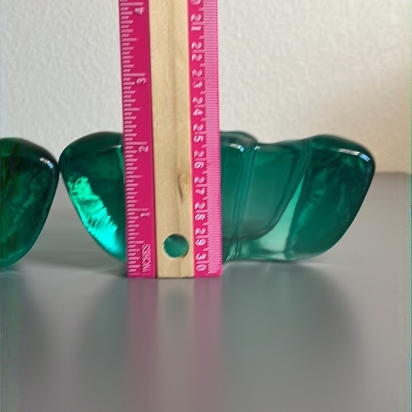 Christmas Tree Original Waltherglas Glass Candy Trinket Dish Heavy Green Pair 5” - Picture 4 of 6